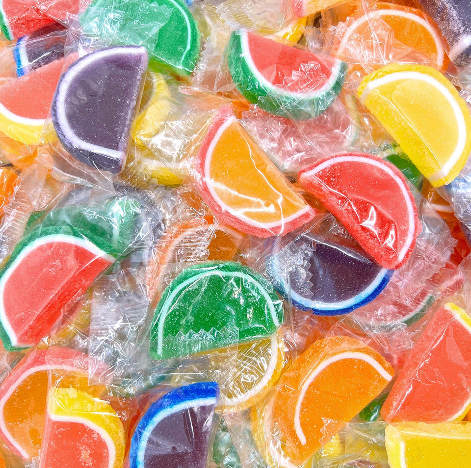 LAETAFOOD Fruit Slices Jelly Candy bag, vibrant colors for sharing at gatherings