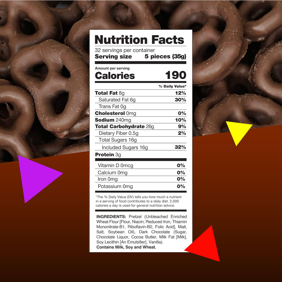 LAETAFOOD gift idea dark chocolate pretzels in an elegant package