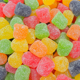 LAETAFOOD Gum Drops 3lb pack; vibrant fruit flavors for snacking and sharing.