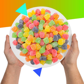 LAETAFOOD Gum Drops nostalgic candy; perfect centerpiece for party displays and dessert tables.