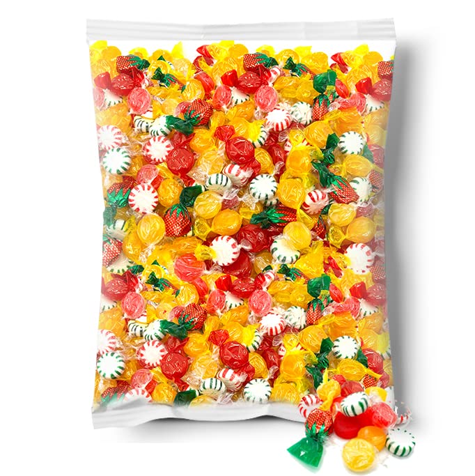 assorted LAETAFOOD hard candy party mix variety closeup for tasting