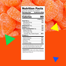 LAETAFOOD orange slices chewy candy, perfect for snacking anytime.