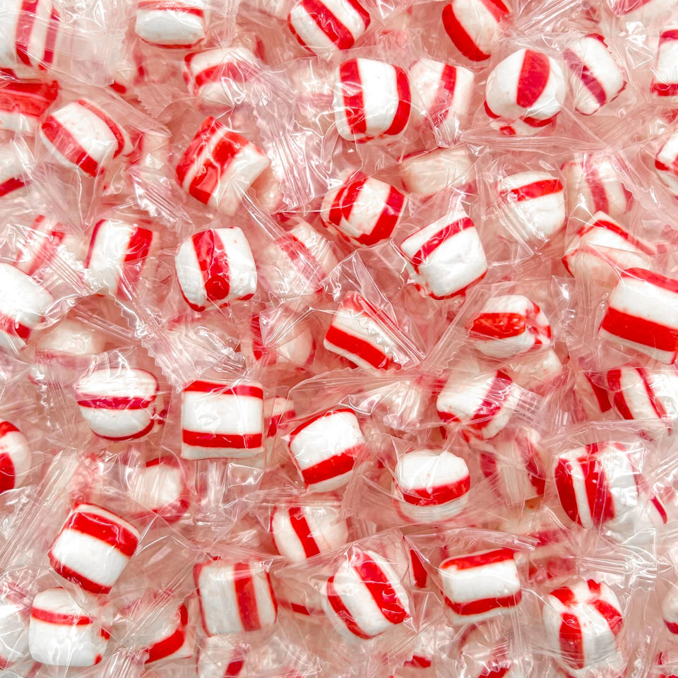 LAETAFOOD Peppermint Soft Puffs bulk bag on display, fresh and minty.