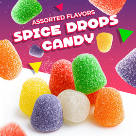 LAETAFOOD Spice Drops Candy assorted flavors, vibrant colors ideal for tasting flights