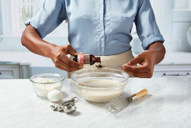 LAFAZA vanilla extract gluten-free badge on packaging reinforces safe cooking