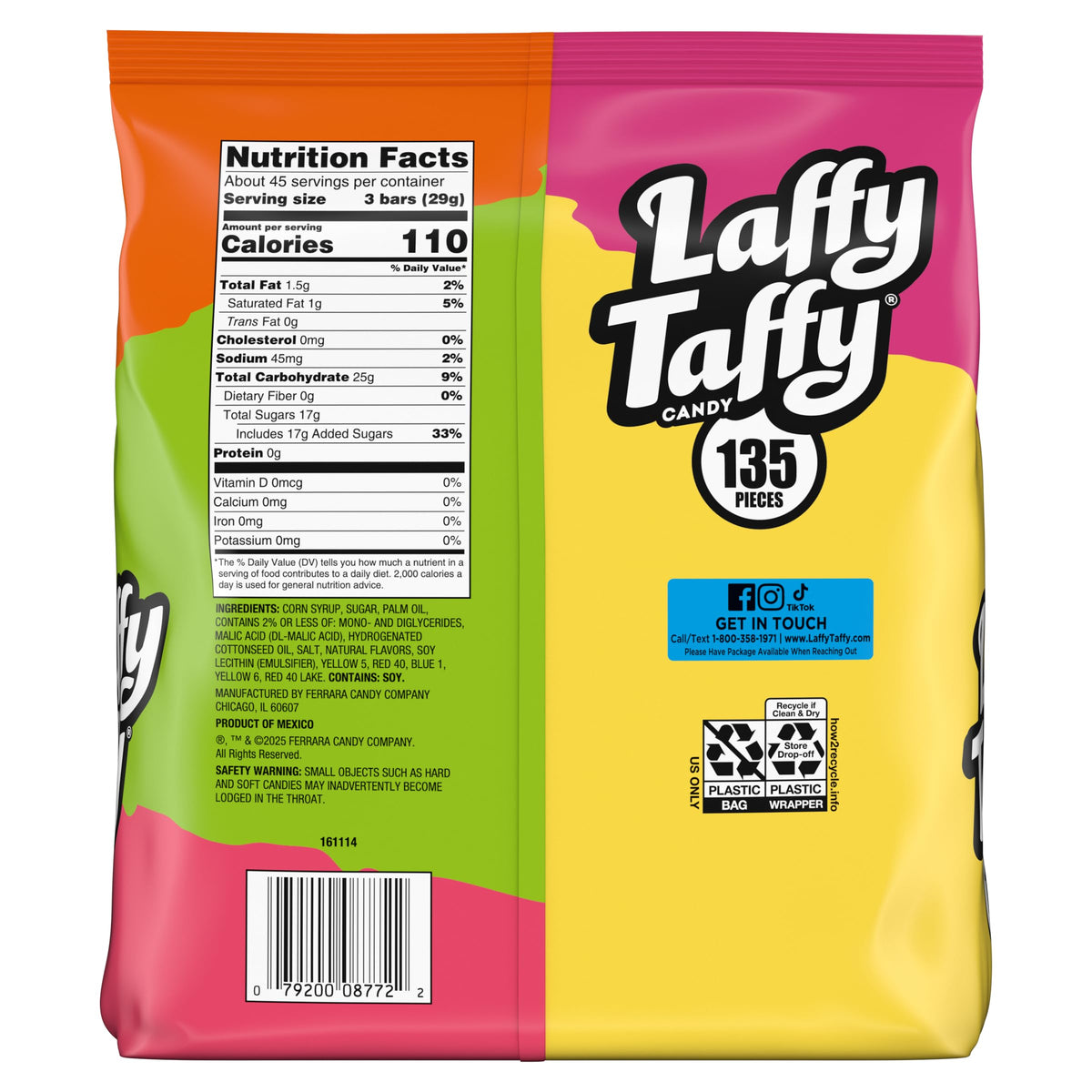 Laffy Taffy Variety pack supports gatherings with a variety of flavors.