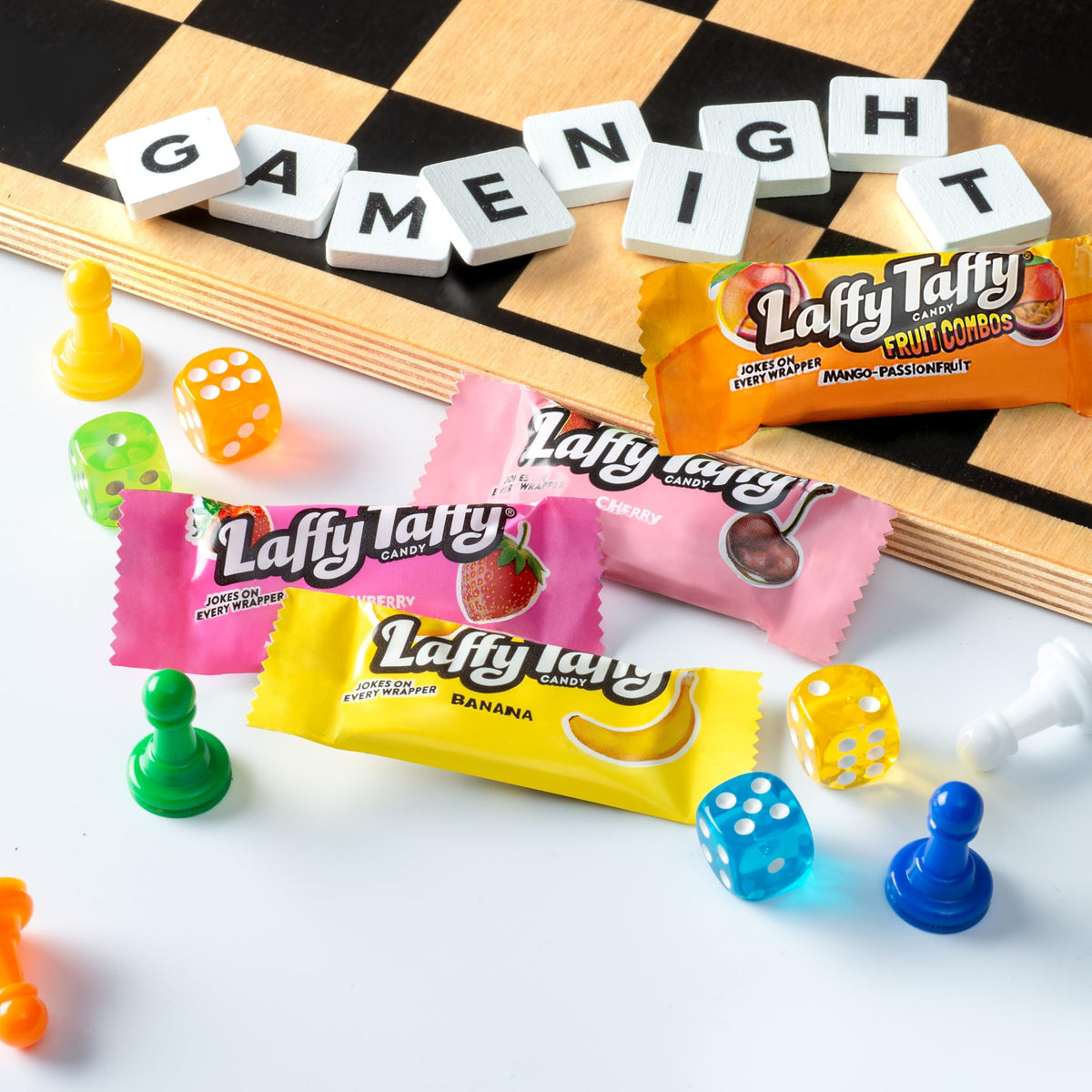 Laffy Taffy Fruity Chewy offers creamy texture with vibrant flavors.