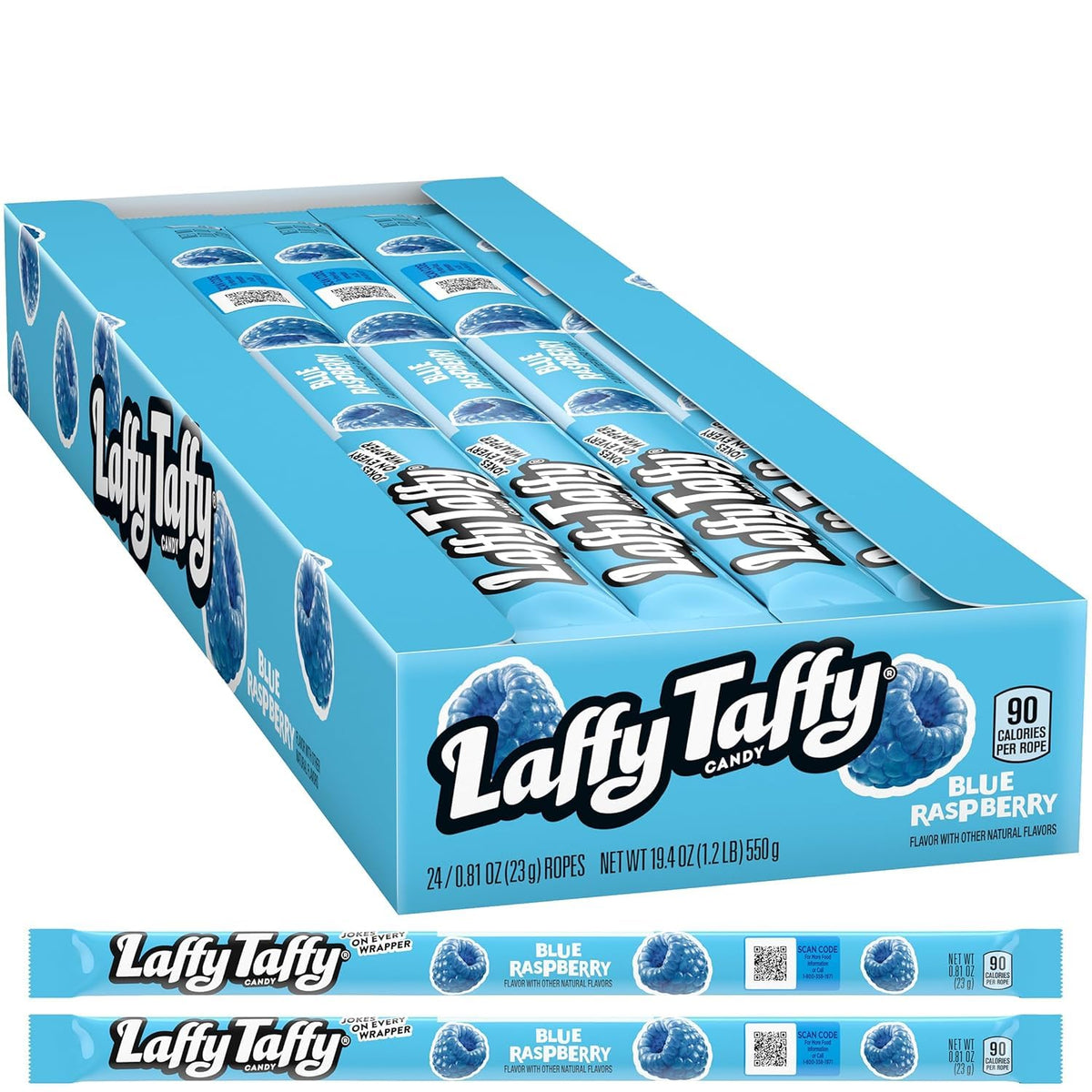Laffy Taffy Rope Blue Raspberry twist captures playful, kid-friendly flavor moments.