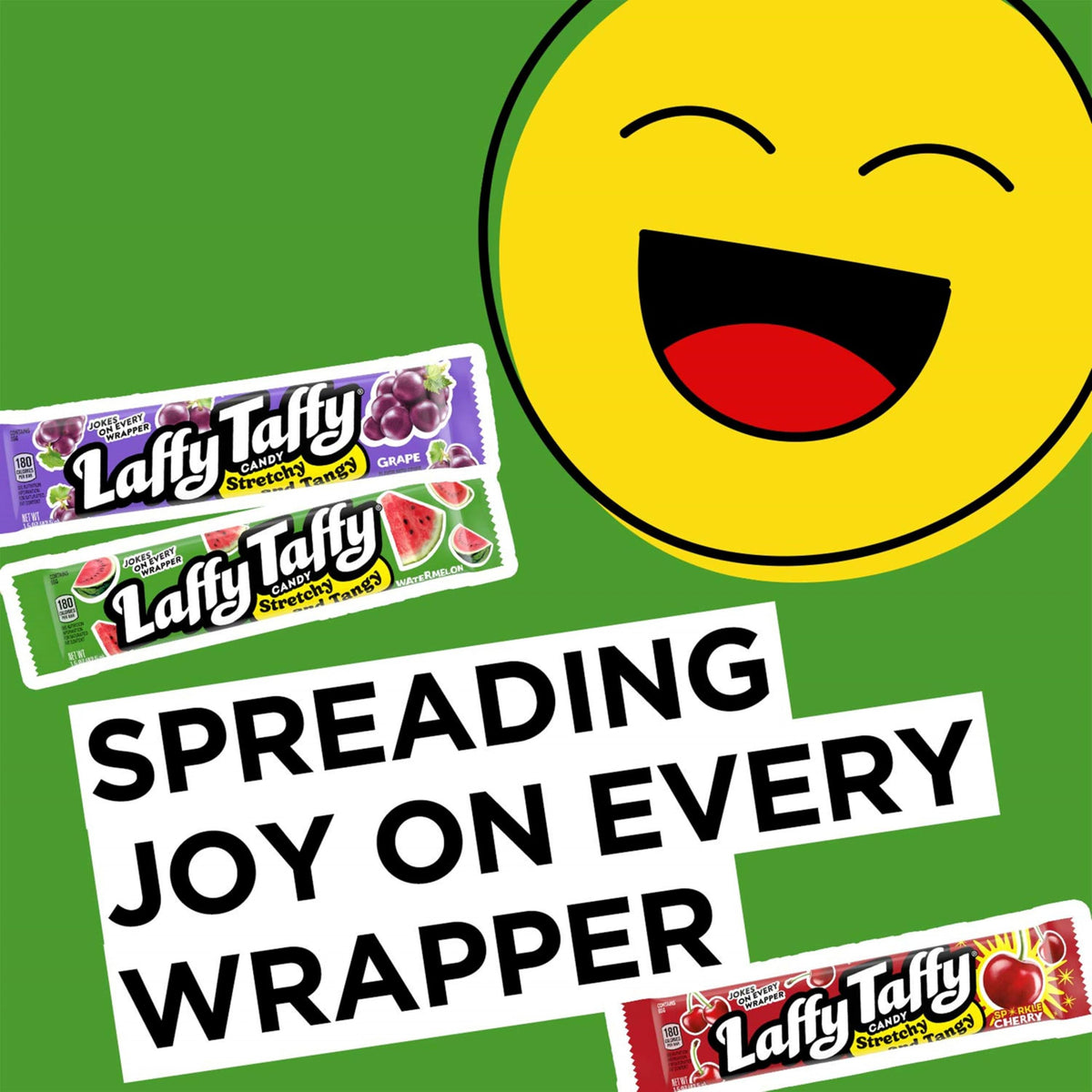Laffy Taffy cherry bar offering long-lasting flavor for moments of cheer