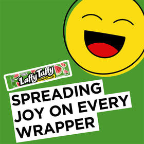 Bulk 24-pack display of Laffy Taffy Watermelon for pantry and parties.