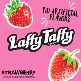 Laffy Taffy wrapper with a joke, signaling fun and play while you snack.