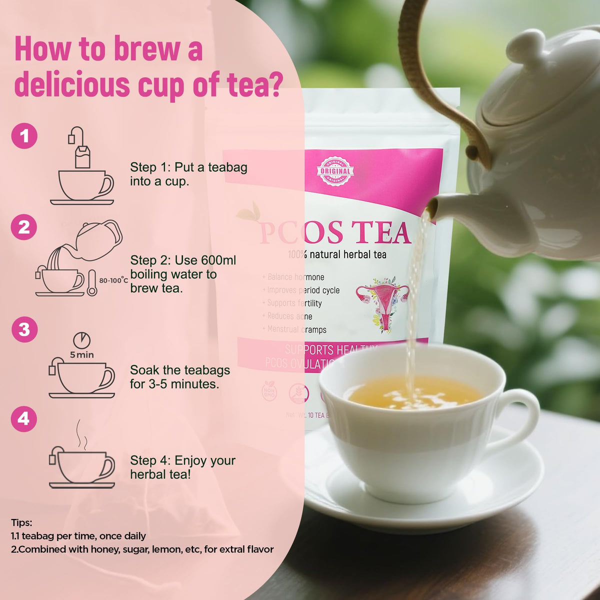 Laicuherb gift-ready tea box ideal for self-care gifts.