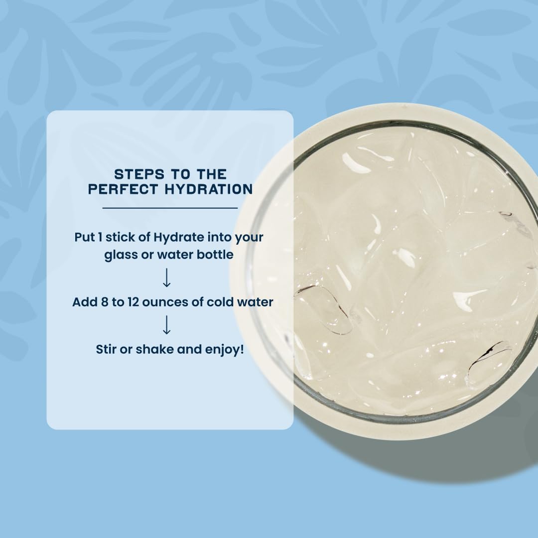 Laird Hydrate how-to-use guide with simple steps for pouring into water