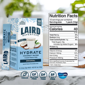 Laird Hydrate mango pineapple stick provides refreshing electrolytes from real ingredients