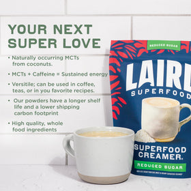 Laird's gluten-free non-GMO line provides dairy-free coffee enhancements.