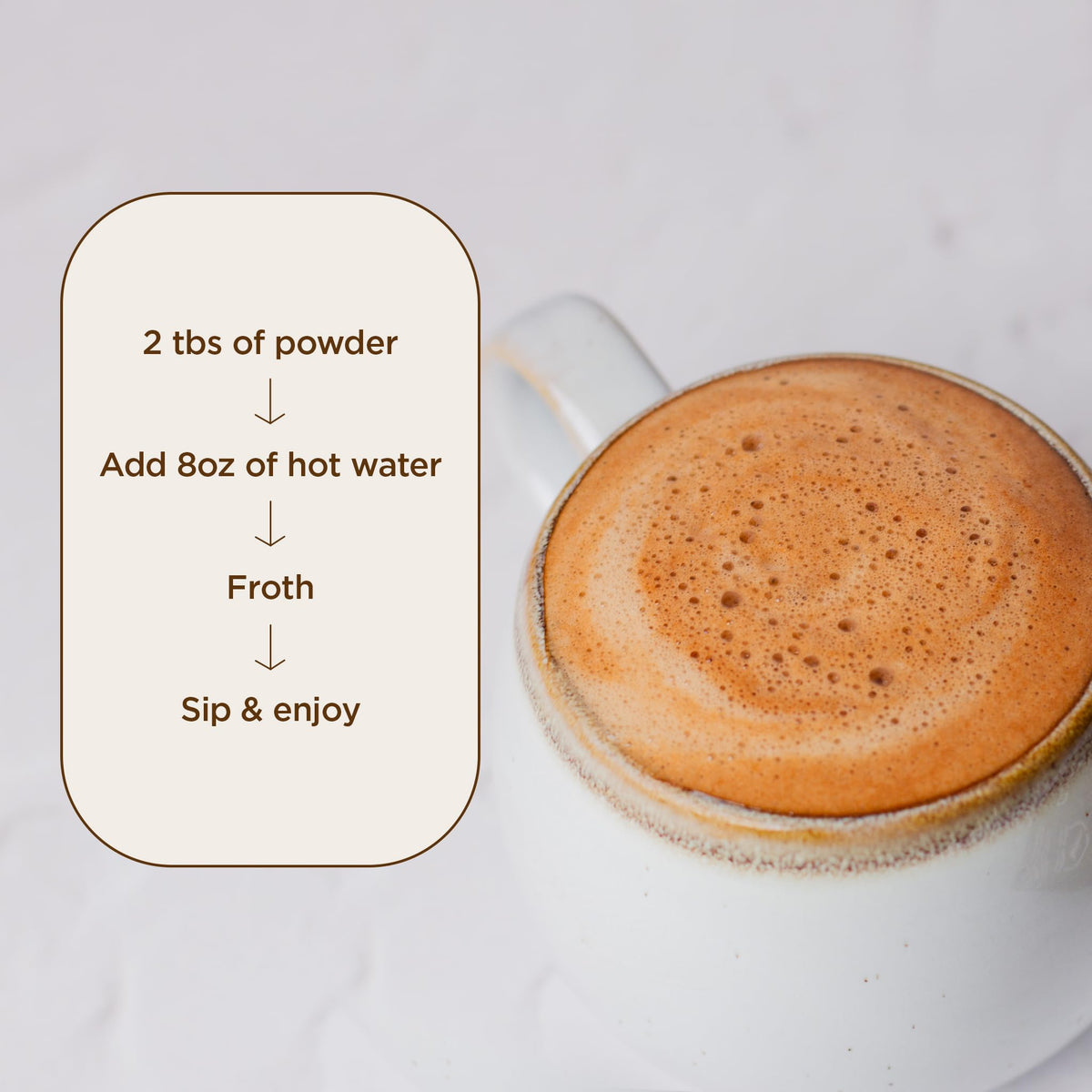 Laird Superfood hot chocolate preparation steps outline simple, flavorful routine at home.