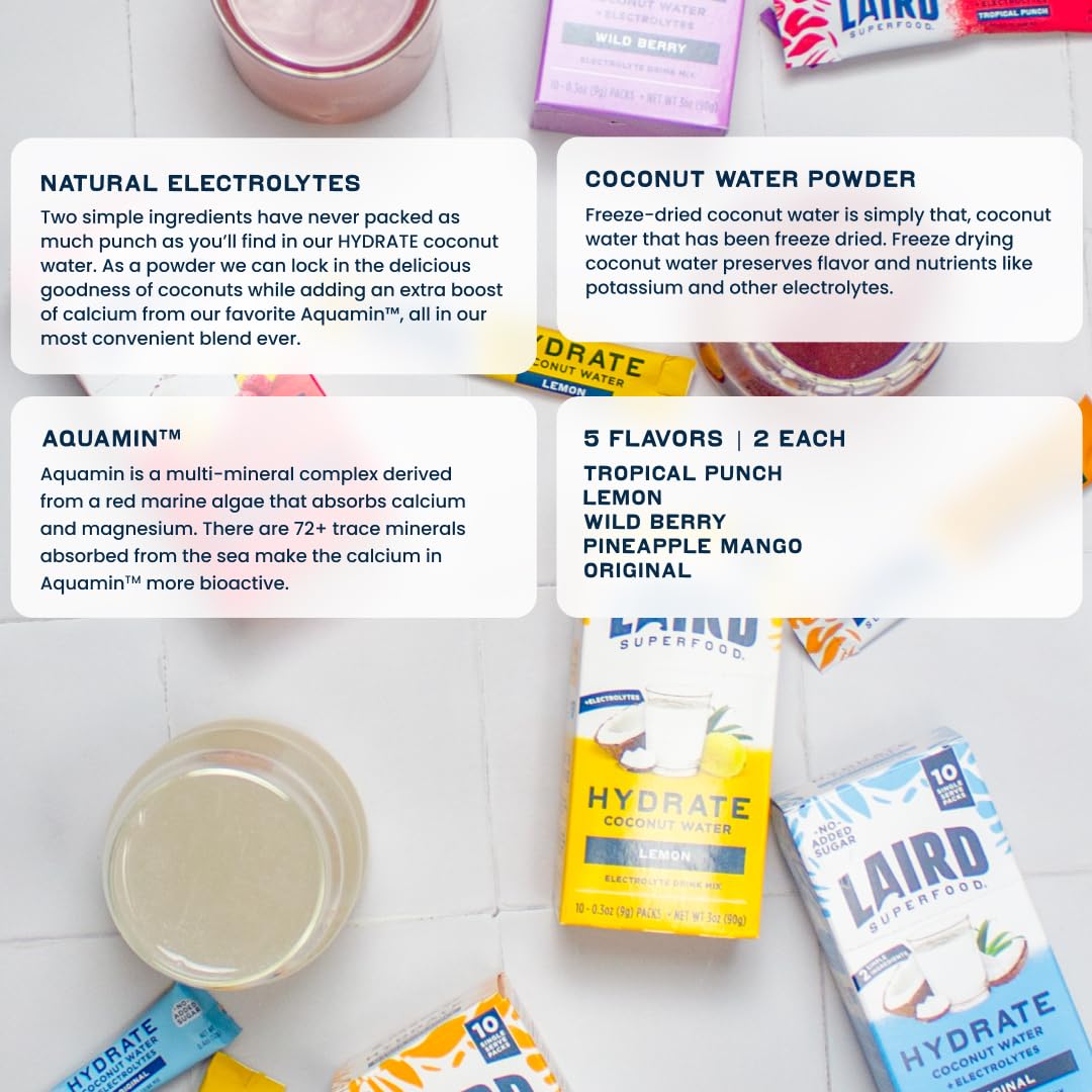 Laird Superfood Hydrate magnesium minerals for daily hydration.