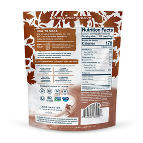 Laird Superfood Instant Latte Maple cup pour, creamy texture for quick coffee.