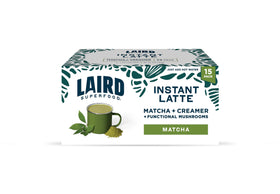 Laird Superfood Instant Latte Matcha sachets pack offers convenient on-the-go latte moments.