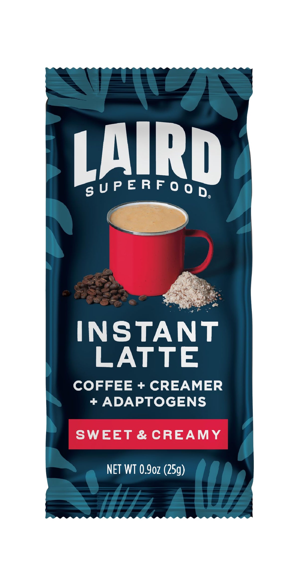 Laird Superfood Instant Latte pour and stir for a cafe-style cup at home.