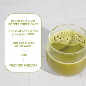 Laird Superfood Matcha Instant Latte on-the-go bottle for convenient mornings.