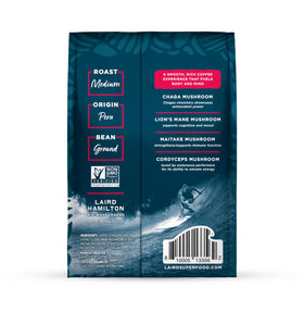 Laird Superfood mushroom-infused coffee cup with smooth flavor for versatile brews.