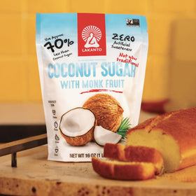 Oatmeal bowl with Lakanto monk fruit sugar delivers balanced sweetness.