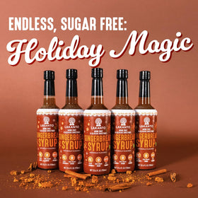 Baking batter enhanced by Lakanto Gingerbread Syrup