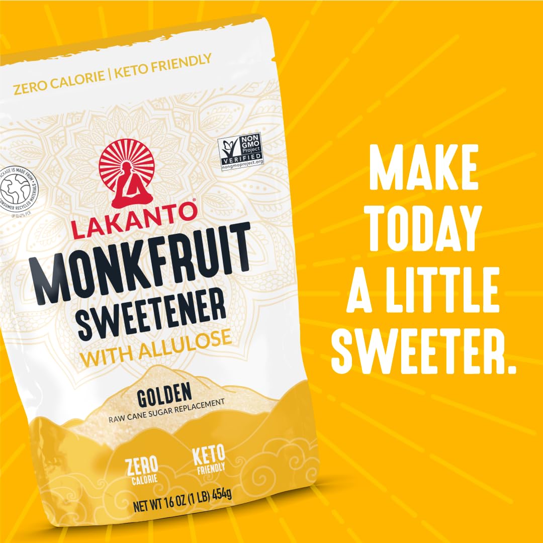 Lakanto Golden Monkfruit kitchen scene illustrating versatile cooking and baking