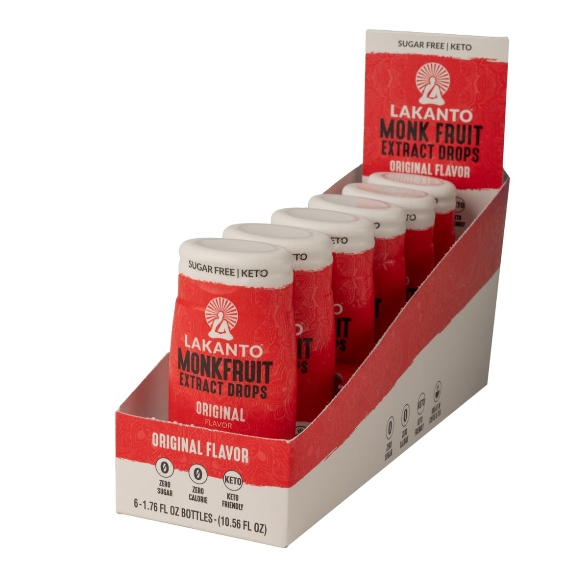 Lakanto Liquid Monkfruit Drops original bottle for zero calorie sweetness in tea and coffee
