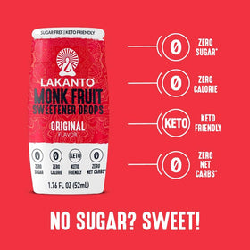 Lakanto Vanilla bottle blends smoothly into coffee and smoothies
