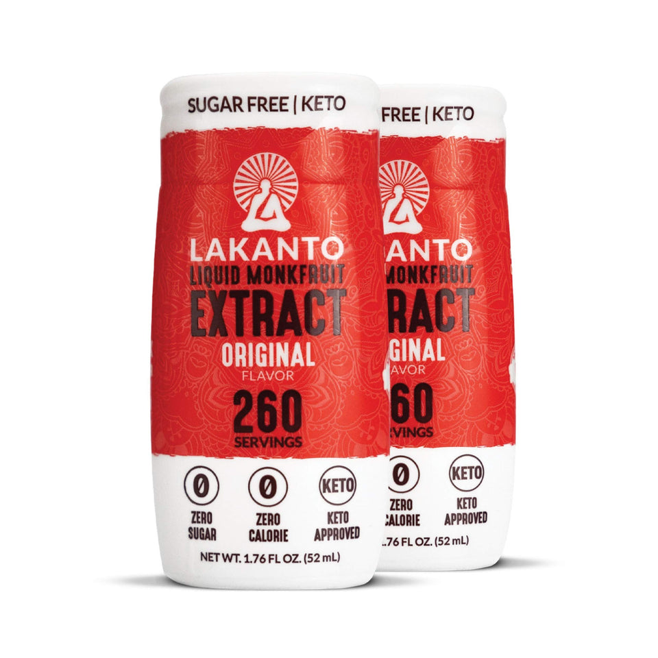 Lakanto Liquid Monkfruit Original bottle for zero-calorie sweetness in tea and coffee