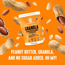 Snack-pack of Lakanto Peanut Butter Crunch Granola for on-the-go munch.