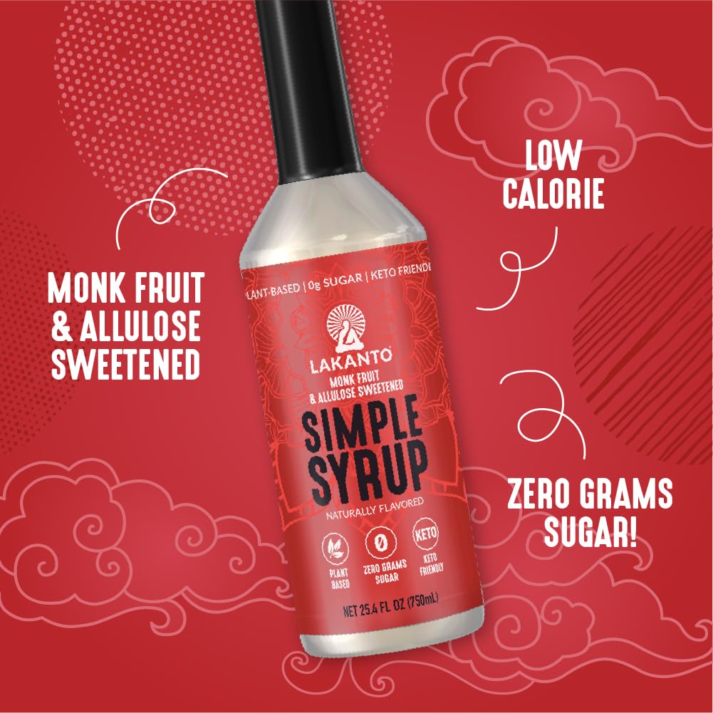 Lakanto Simple Syrup cocktail mixer adds flavor without added sugar.