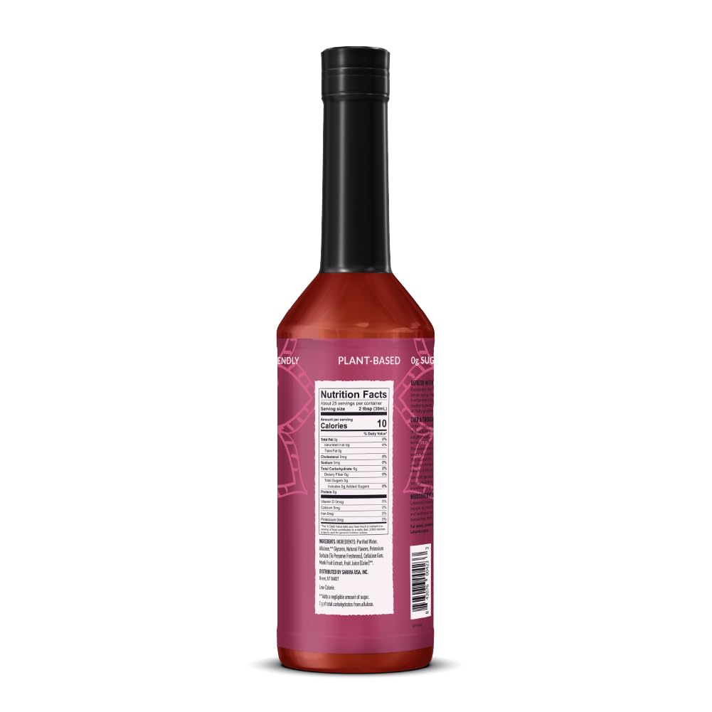 Lakanto Simple Syrup keto-vegan label shows natural monk fruit sweetness