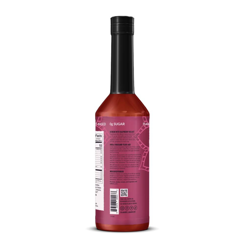 Lakanto Simple Syrup bottle in kitchen, versatile for drinks and desserts