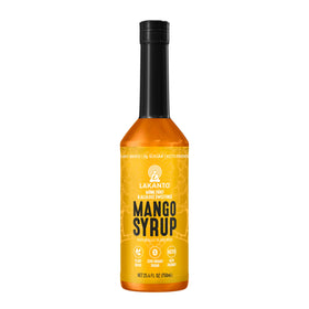 Lakanto Simple Syrup Mango bottle showcasing keto-friendly, sugar-free sweetness.