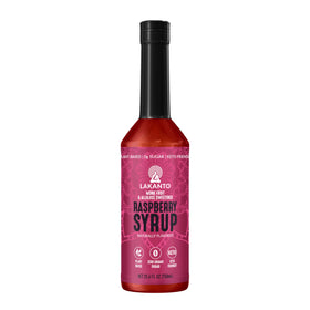 Lakanto Simple Syrup Raspberry bottle for zero-calorie cocktail sweetness