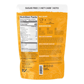 Lakanto Sugar Free Brownie Mix dutch cocoa batter gleams with rich flavor.