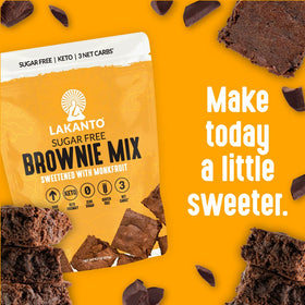 Lakanto Sugar Free Brownie Mix pack of 3 highlights value-friendly indulgence.