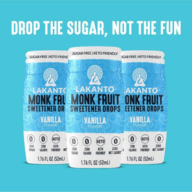 Lakanto Vanilla Monk Fruit Drops elevate a cocktail with keto-friendly vanilla.
