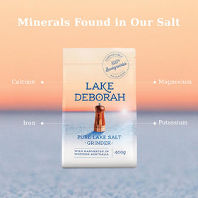 Lake Deborah logo on independently tested label highlighting purity.