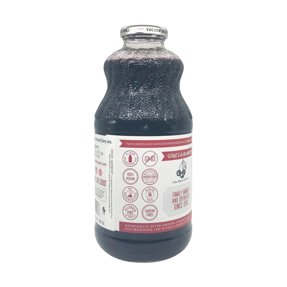 Lakewood label closeup emphasizing kosher parve and non-GMO attributes.