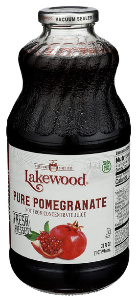 Lakewood Organic Pomegranate Juice 32oz pour ideal for smoothies