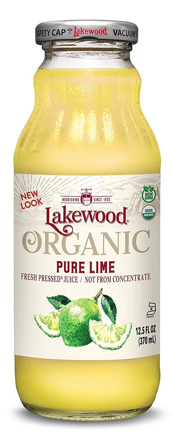 Lakewood Organic Pure Lime Juice bottle for bright cocktails and dressings