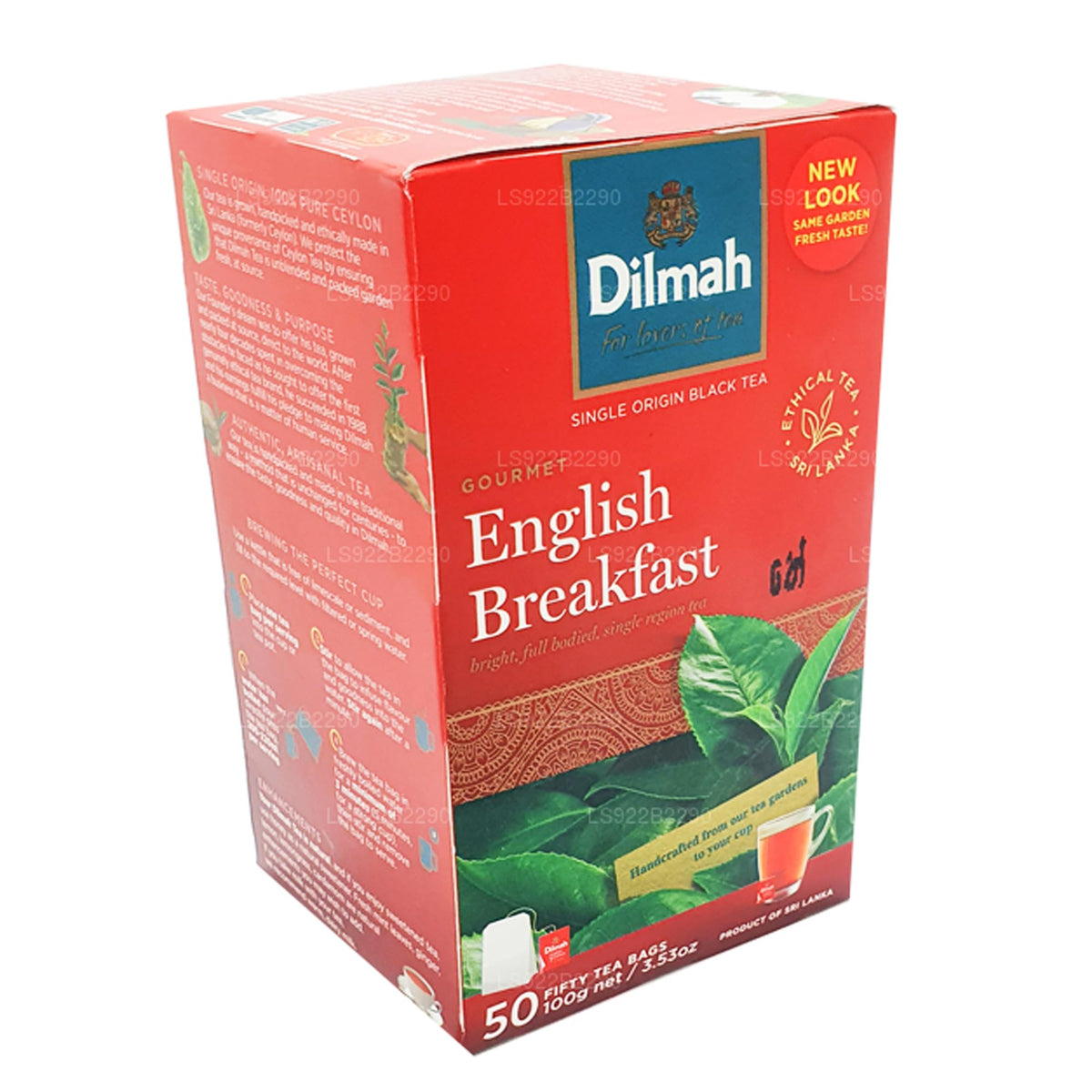 A steaming cup of Lakpura Dilmah English Breakfast reveals a bright aroma.