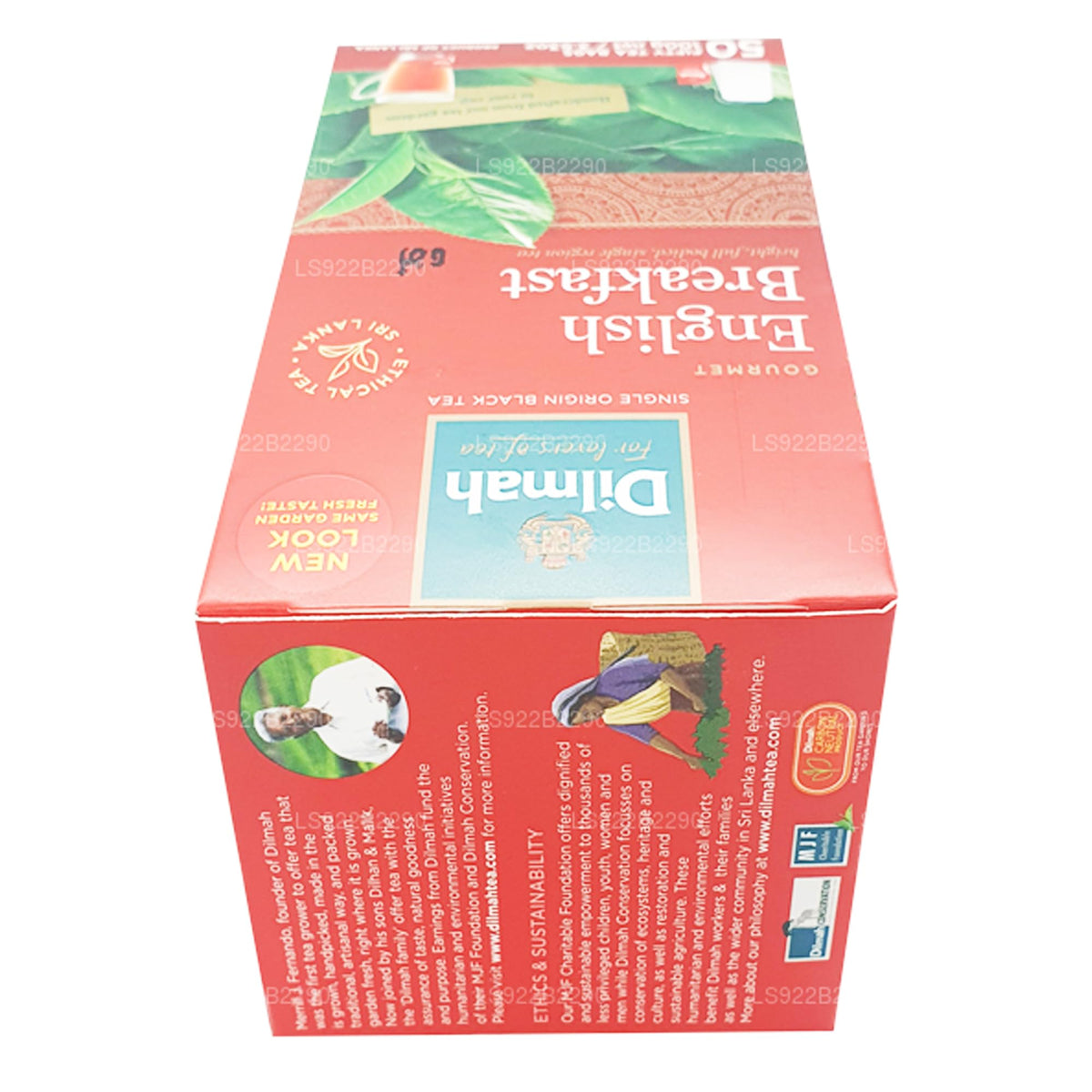 Pouring hot water over Lakpura Dilmah leaves releases robust flavors.