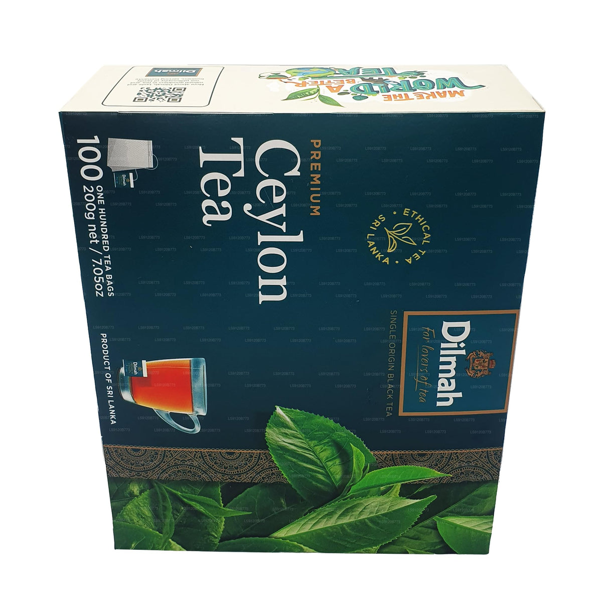 Lakpura Dilmah tea bags inside box layout for daily brewing.