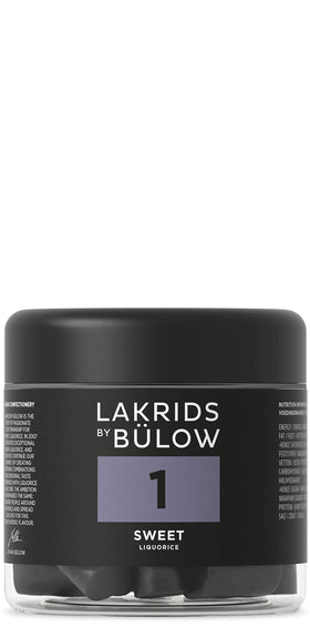 LAKRIDS BY BÜLOW Black Licorice in a resealable jar for on-the-go snacking.
