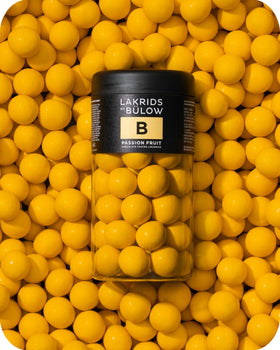 LAKRIDS by BULOW Passion Fruit licorice soft center invites a premium dessert moment.